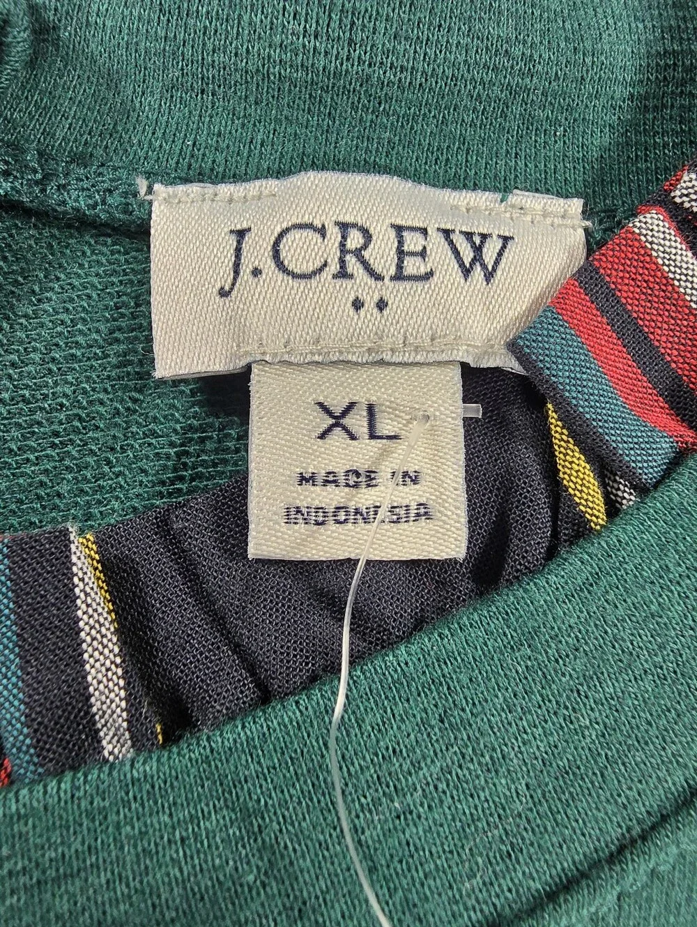 NEW J. Crew Womens Tartan Ruffle Collar Pullover Blouse Top Holiday Christmas XL